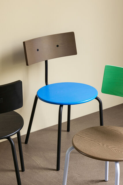 Hubsch Koi chair blue/brown/black - 422002