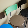 Hubsch Koi chair blue/brown/black - 422002 Hubsch Koi chair blue/brown/black - 422002