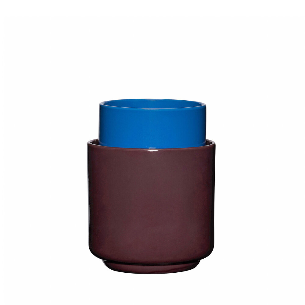 Hubsch Deux Pots flower pots/vases purple/blue - 211912 Hubsch Deux Pots flower pots/vases purple/blue - 211912