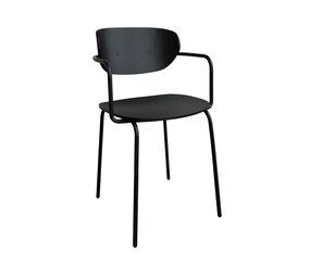 Hubsch Silla arqueada negra Hubsch Silla arqueada negra