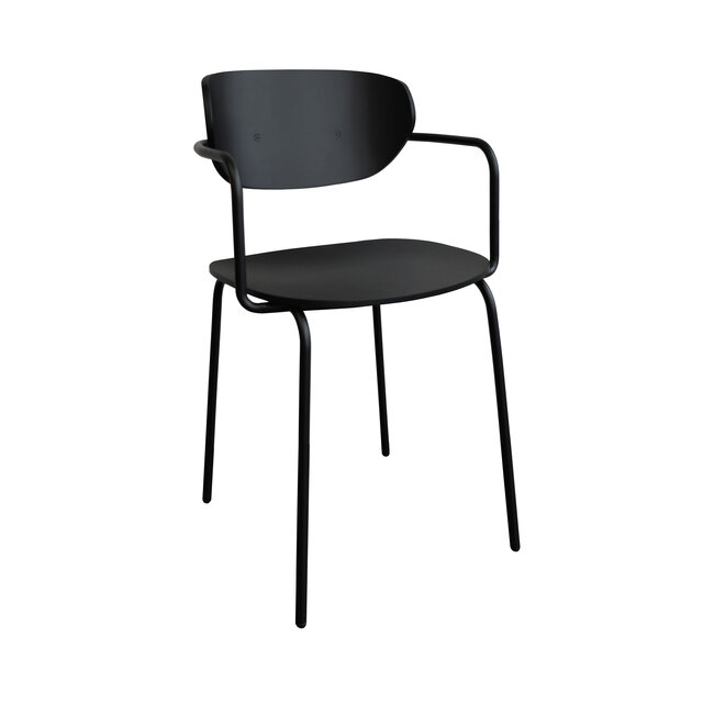 Hubsch Sedia ad arco nera - 141906