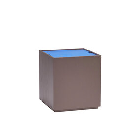 Hubsch Vault bijzettafel/opberg box blauw/bruin Hubsch Vault bijzettafel/opberg box blauw/bruin