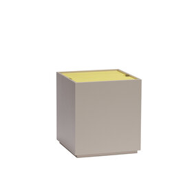 Hubsch Vault Beistelltisch/Aufbewahrungsbox grau/gelb Hubsch Vault Beistelltisch/Aufbewahrungsbox grau/gelb