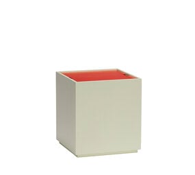 Hubsch Vault side table/storage box light green/red Hubsch Vault side table/storage box light green/red