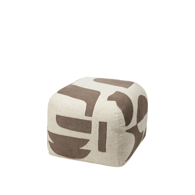 Broste Copenhagen Pouf Mundo marrone/beige - 70030208 Broste Copenhagen Pouf Mundo marrone/beige - 70030208