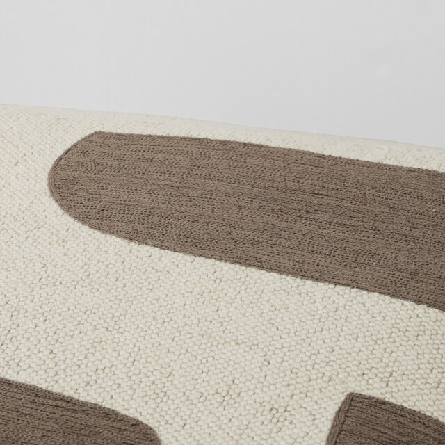 Broste Copenhagen Mundo pouffe brown/beige - 70030208