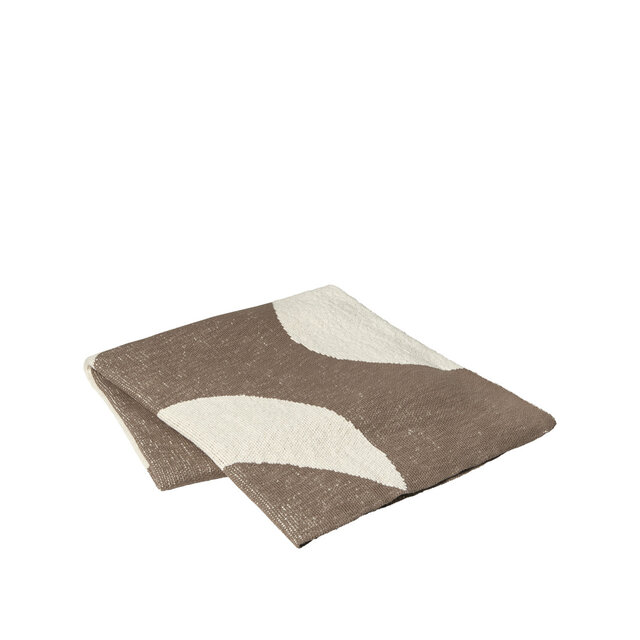 Broste Copenhagen Maren plaid brun/beige - 71010005 Broste Copenhagen Maren plaid brun/beige - 71010005