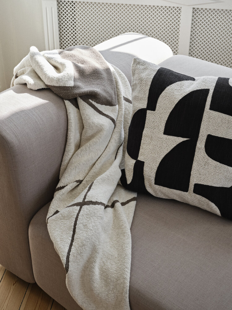 Broste Copenhagen Plaid Maren marron/beige - 71010005 Broste Copenhagen Plaid Maren marron/beige - 71010005