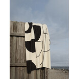 Broste Copenhagen Maren plaid zwart/beige - 71010006 Broste Copenhagen Maren plaid zwart/beige - 71010006