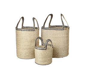 Broste Copenhagen Lykke kurver sort sett med 3 stk Broste Copenhagen Lykke kurver sort sett med 3 stk