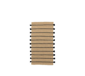 Broste Copenhagen Alfombra Ezra natural/negro 70x140cm Broste Copenhagen Alfombra Ezra natural/negro 70x140cm