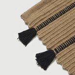 Broste Copenhagen Tapis Ezra naturel/noir 70x140cm - 71110387