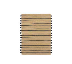 Broste Copenhagen Alfombra Ezra natural/negro 140x200cm Broste Copenhagen Alfombra Ezra natural/negro 140x200cm