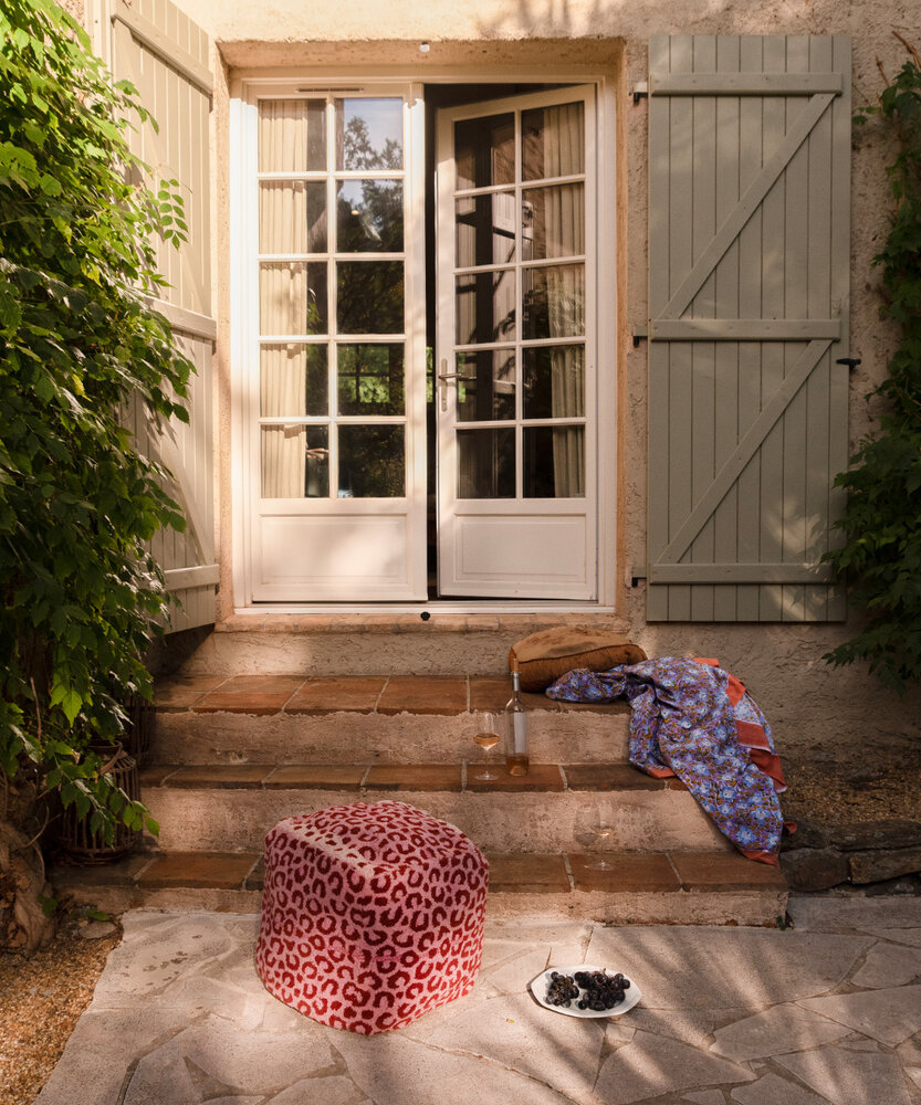 Doing Goods Rosa leopardpuff liten - 1.45.15.009.030.3