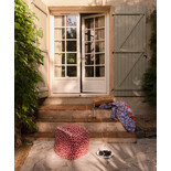 Doing Goods Pink leopard pouf small - 1.45.15.009.030.3