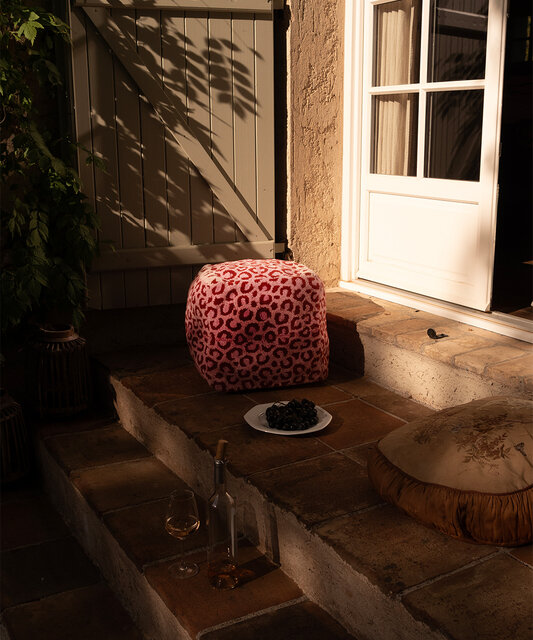 Doing Goods Rosa leopardpuff liten - 1.45.15.009.030.3
