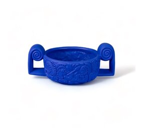 Seletti Magna graecia terracotta centerpiece decoratie schaal blauw Seletti Magna graecia terracotta centerpiece decoratie schaal blauw