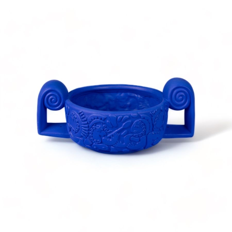 Seletti Magna graecia terracotta centerpiece decoration bowl blue - 11509B