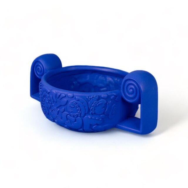 Seletti Ciotola centrotavola decorazione Magna Grecia in terracotta blu - 11509B