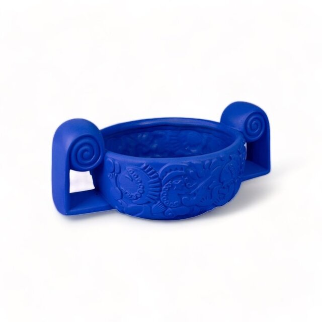 Seletti Cuenco decorativo para centro de mesa de terracota magna graecia azul - 11509B