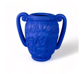 Seletti Vaso anfora magna grecia in terracotta blu