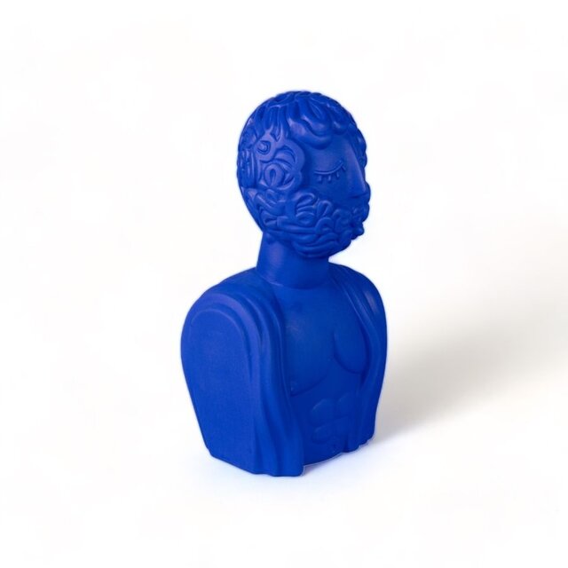 Seletti Magna graecia terracotta bust man object blauw - 11512B