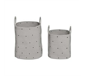 OYOY Dot baskets leire sett med 2 stk OYOY Dot baskets leire sett med 2 stk