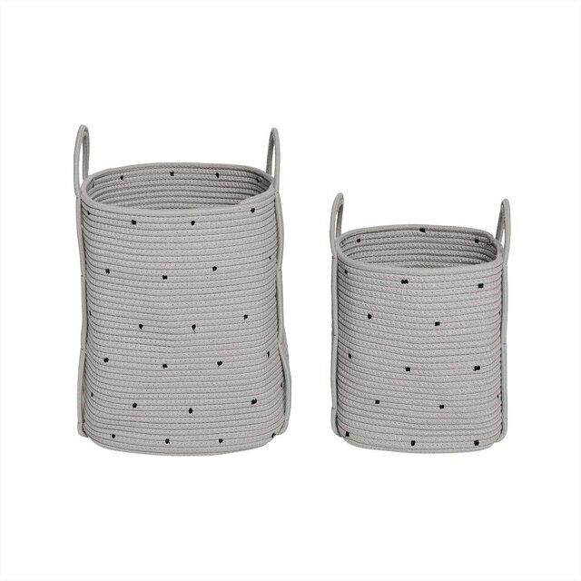 OYOY Dot manden clay set van 2 stuks - L301039 OYOY Dot manden clay set van 2 stuks - L301039