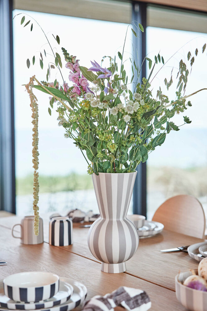 OYOY Toppu vase rund ler - L301174 OYOY Toppu vase rund ler - L301174