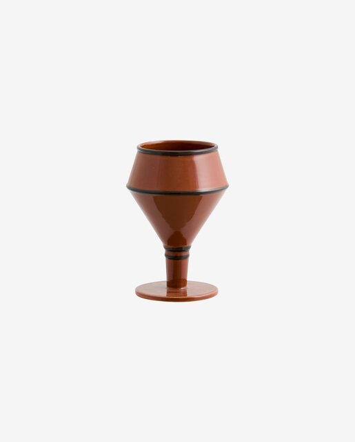 Nordal Capparis wijnbeker bruin set van 4 stuks - 9210