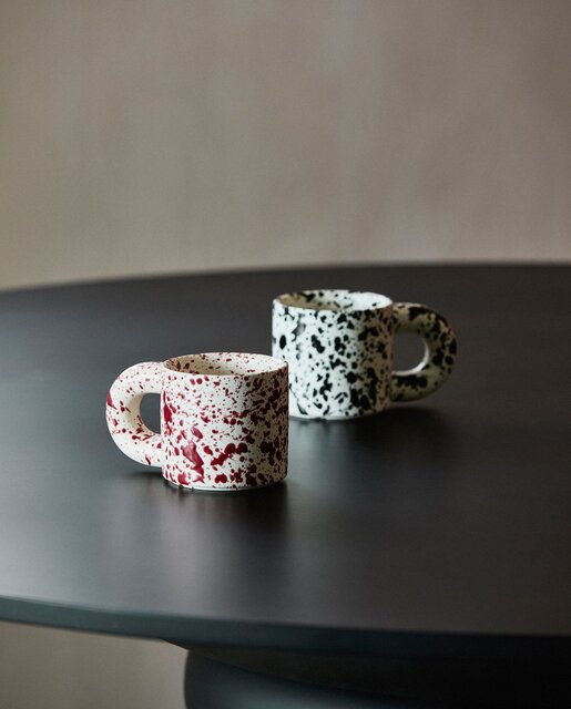 Nordal Jose tazas splash rojo set de 6 piezas Nordal Jose tazas splash rojo set de 6 piezas