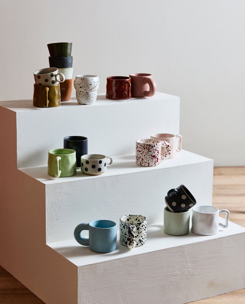 Nordal Jose mugs splash red set of 6 pieces