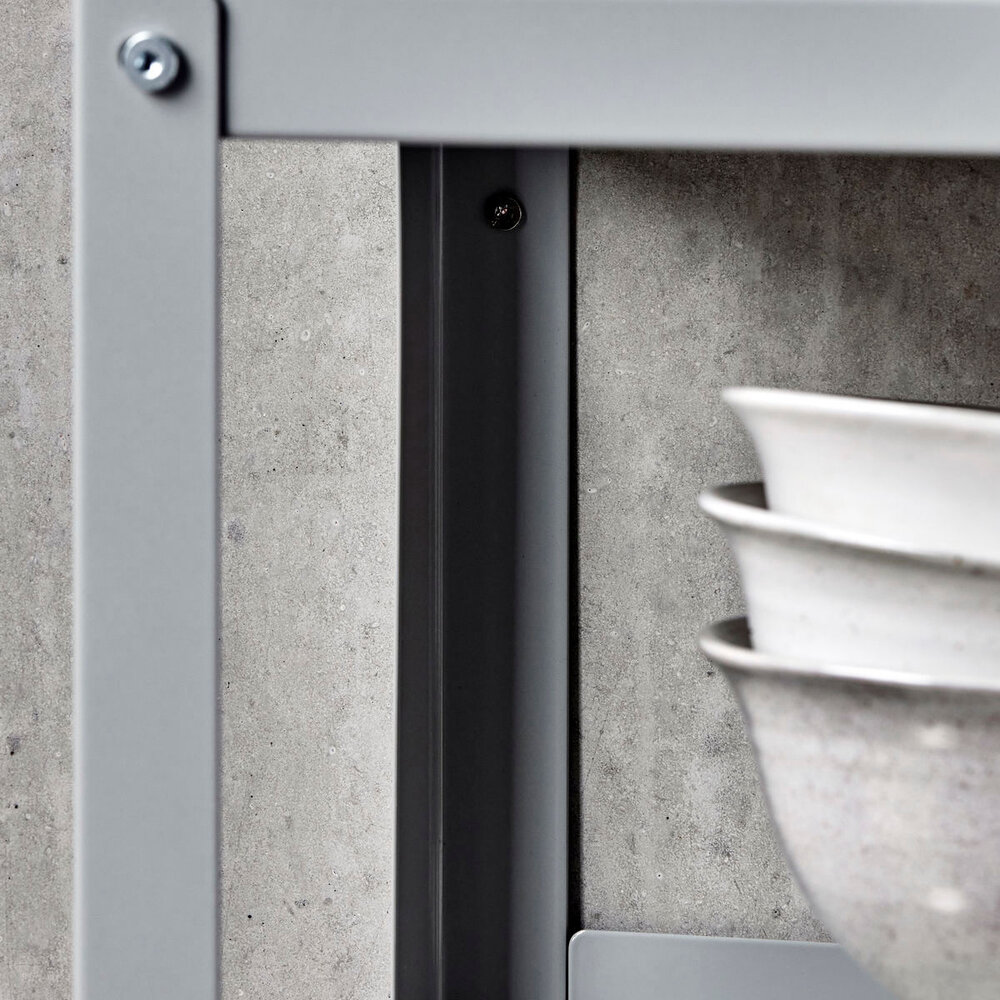 House Doctor Use estante de pared L gris claro - 208580705