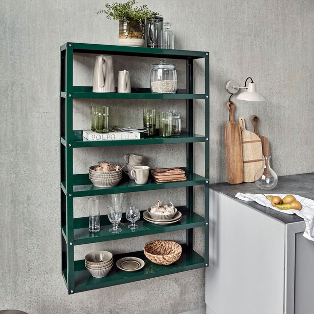 House Doctor Use wall rack L dark green - 208580703