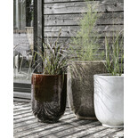 House Doctor Pho flowerpot set dark brown