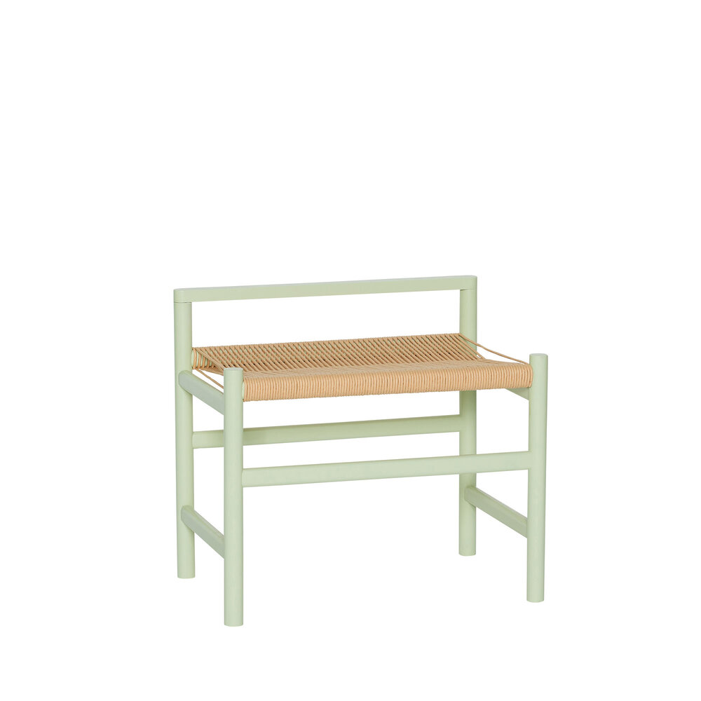 Hubsch Heritage bench small light green - 882013 Hubsch Heritage bench small light green - 882013