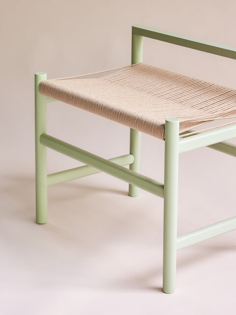 Hubsch Banc Heritage petit vert clair - 882013 Hubsch Banc Heritage petit vert clair - 882013