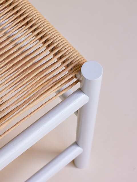 Hubsch Heritage bench small light gray