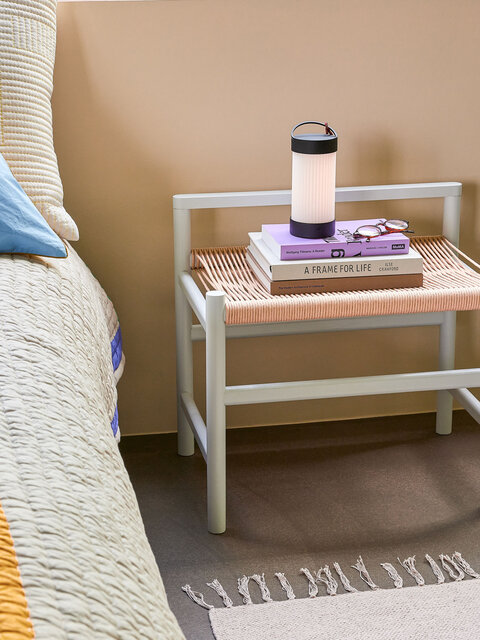 Hubsch Heritage bench small light gray