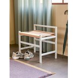 Hubsch Banc Heritage petit gris clair
