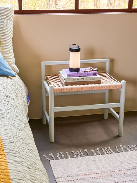 Hubsch Heritage bench small light gray