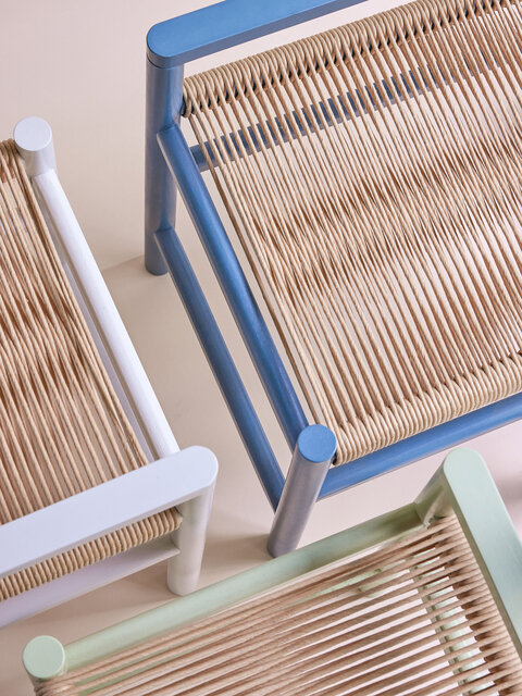 Hubsch Heritage bench small light gray