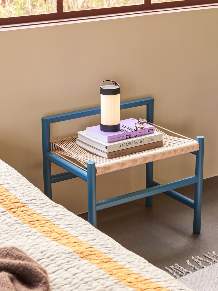 Hubsch Heritage bench small petrol - 882015 Hubsch Heritage bench small petrol - 882015