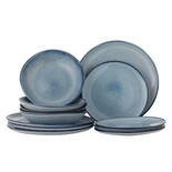 Bloomingville Sandrine Geschirrset 12-teilig blau - 82068305 Bloomingville Sandrine Geschirrset 12-teilig blau - 82068305