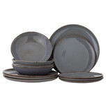 Bloomingville Sandrine tableware set of 12 pieces gray - 82068324 Bloomingville Sandrine tableware set of 12 pieces gray - 82068324