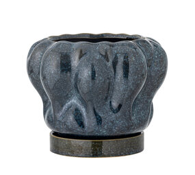 Bloomingville Hollis bloempot blauw Bloomingville Hollis bloempot blauw