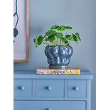 Bloomingville Hollis bloempot blauw - 82061454 Bloomingville Hollis bloempot blauw - 82061454