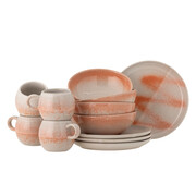 Bloomingville Paula Frühstücksgeschirr-Set 12-teilig orange - 82061528 Bloomingville Paula Frühstücksgeschirr-Set 12-teilig orange - 82061528