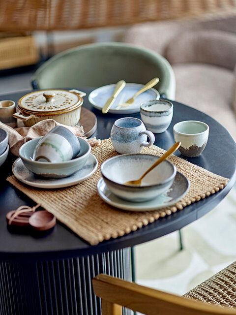 Bloomingville Paula ontbijt servies set van 12 stuks blauw - 82061529