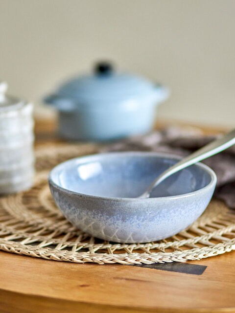 Bloomingville Paula ontbijt servies set van 12 stuks blauw - 82061529